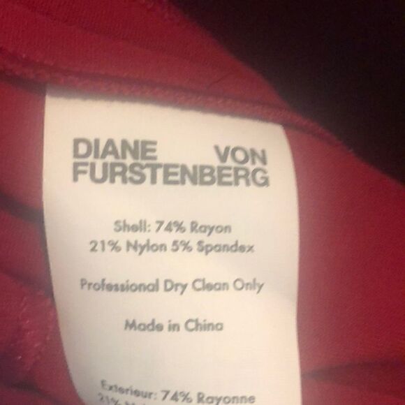 Classic Red Diane Von Furstenberg Dress - Picture 5 of 5
